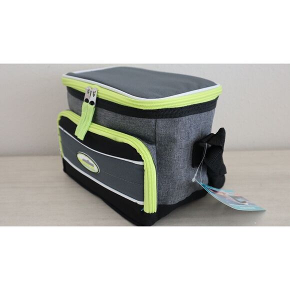 Arizona Artic Pak C1006 Volt Green/Gray Double Material Insulated 6 Can Cooler - Picture 4 of 6